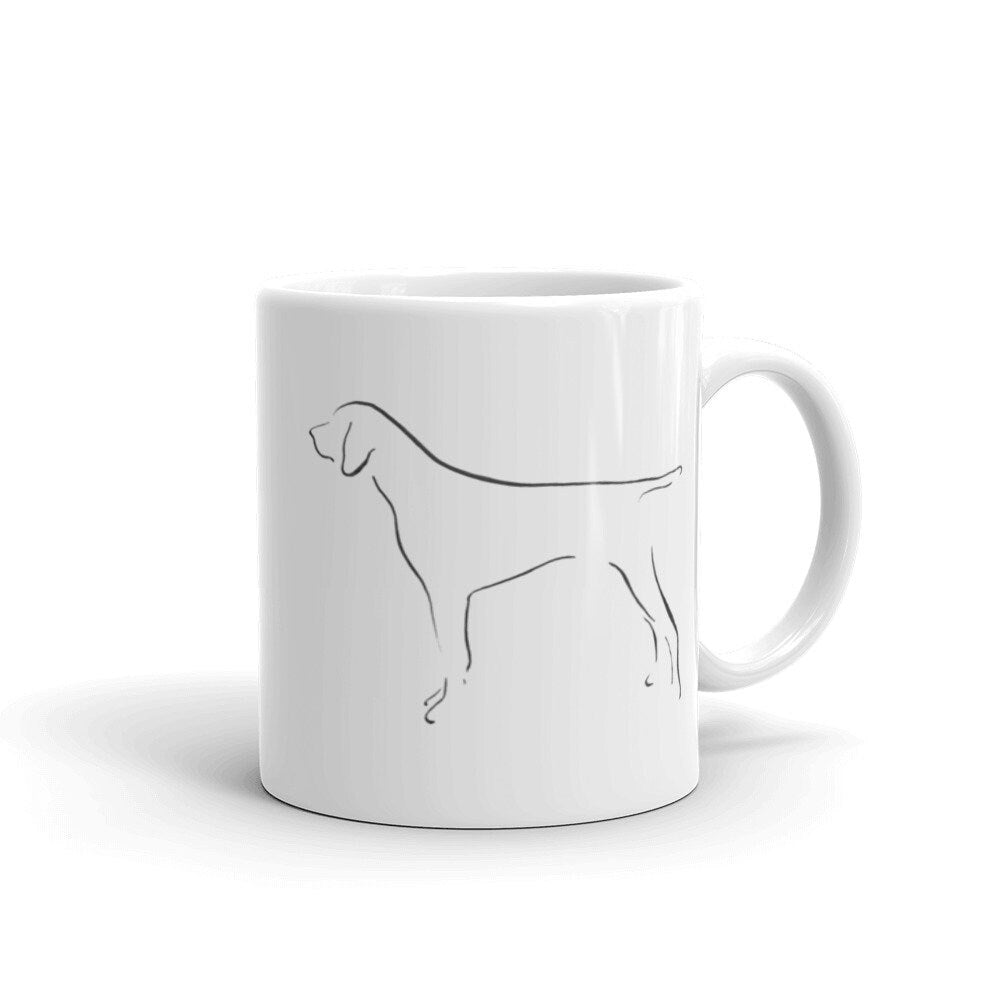 Minimalist Design German Shorthaired Pointer Coffee Mug, Dog Lover Gift, Gift for Dog Mom, Minimalist Kitchen Decor