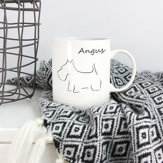 Scottish Terrier, Dog Coffee Mug, Minimalist Gift, Scottish Terrier Gift, Dog Lover Gift, Dog Coffee Cup, Animal Lover, Dog Gift Ideas