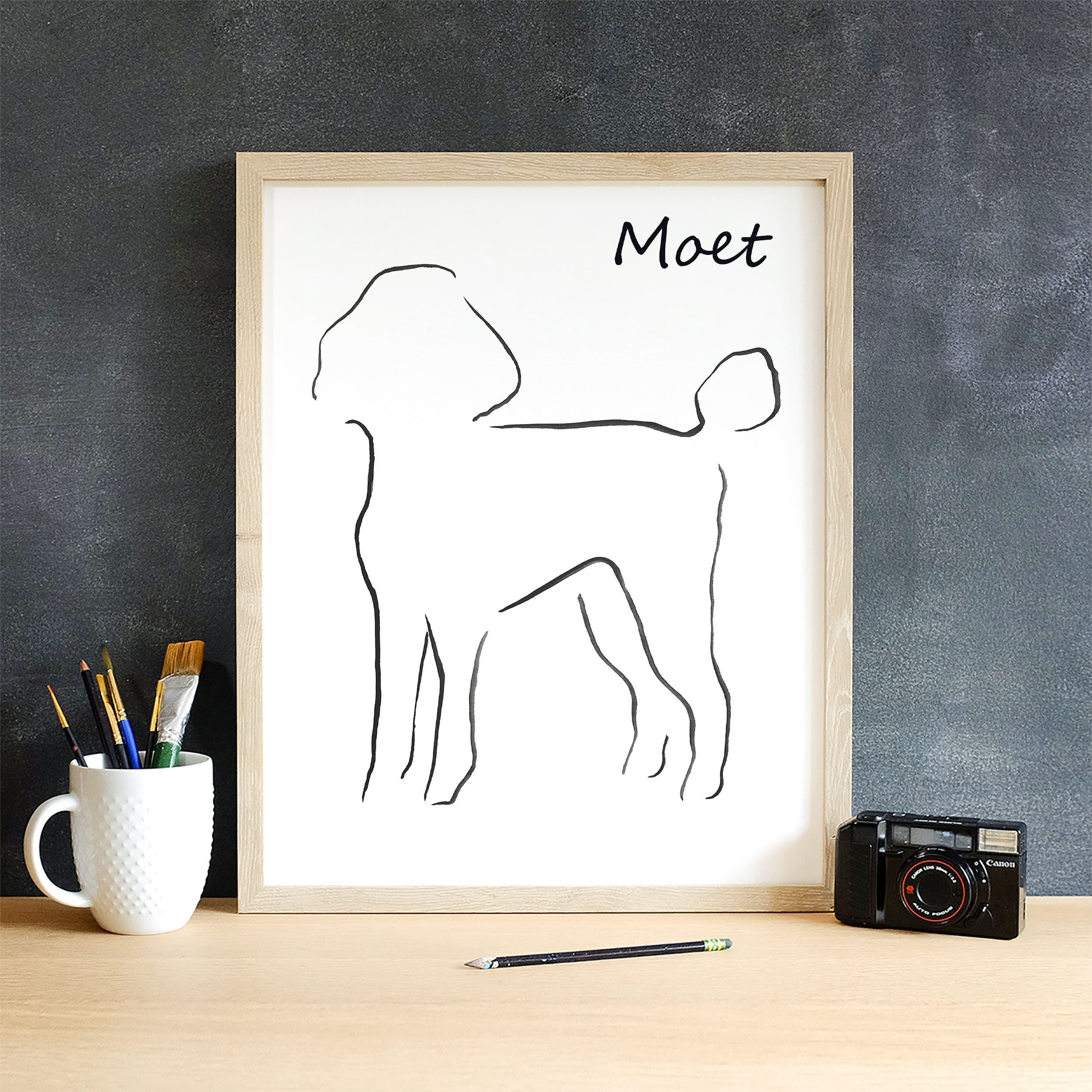Poodle Digital Download, Printable Poodle Art, Instant Download, Minimalist Dog Art Print, Pet Loss Gift, New Dog Owner Gift